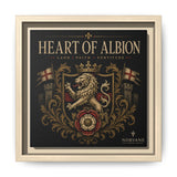 Norvane Heart of Albion Framed Canvas – Vintage English Lion Crest in Natural – view 8
