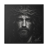 Norvane Jesus Crown of Thorns Canvas Print – Black & White Wall Art in Black – view 11