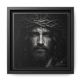 Norvane Jesus Crown of Thorns Canvas Print – Black & White Wall Art in Black – view 6