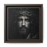 Norvane Jesus Crown of Thorns Canvas Print – Black & White Wall Art in Espresso – view 7
