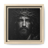 Norvane Jesus Crown of Thorns Canvas Print – Black & White Wall Art in Natural – view 8