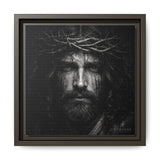 Norvane Jesus Crown of Thorns Canvas Print – Black & White Wall Art Canvas Printify 10″ x 10″ 1.25" Espresso