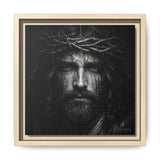 Norvane Jesus Crown of Thorns Canvas Print – Black & White Wall Art Canvas Printify 10″ x 10″ 1.25" Natural