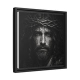 Norvane Jesus Crown of Thorns Canvas Print – Black & White Wall Art Canvas Printify 