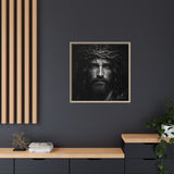 Norvane Jesus Crown of Thorns Canvas Print – Black & White Wall Art Canvas Printify 