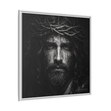 Norvane Jesus Crown of Thorns Canvas Print – Black & White Wall Art Canvas Printify 