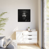 Norvane Jesus Crown of Thorns Canvas Print – Black & White Wall Art Canvas Printify 