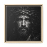 Norvane Jesus Crown of Thorns Canvas Print – Black & White Wall Art Canvas Printify 16″ x 16″ 1.25" Natural