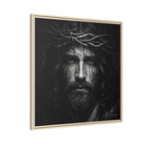 Norvane Jesus Crown of Thorns Canvas Print – Black & White Wall Art Canvas Printify 
