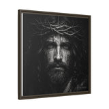 Norvane Jesus Crown of Thorns Canvas Print – Black & White Wall Art Canvas Printify 