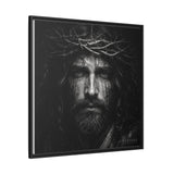 Norvane Jesus Crown of Thorns Canvas Print – Black & White Wall Art Canvas Printify 