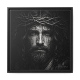 Norvane Jesus Crown of Thorns Canvas Print – Black & White Wall Art Canvas Printify 20″ x 20″ 1.25" Black