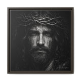 Norvane Jesus Crown of Thorns Canvas Print – Black & White Wall Art Canvas Printify 20″ x 20″ 1.25" Espresso