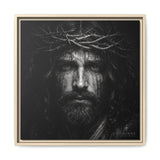 Norvane Jesus Crown of Thorns Canvas Print – Black & White Wall Art Canvas Printify 20″ x 20″ 1.25" Natural