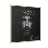 Norvane Jesus Crown of Thorns Canvas Print – Black & White Wall Art Canvas Printify 