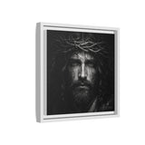 Norvane Jesus Crown of Thorns Canvas Print – Black & White Wall Art Canvas Printify 