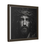 Norvane Jesus Crown of Thorns Canvas Print – Black & White Wall Art Canvas Printify 