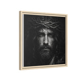 Norvane Jesus Crown of Thorns Canvas Print – Black & White Wall Art Canvas Printify 