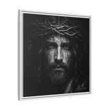 Norvane Jesus Crown of Thorns Canvas Print – Black & White Wall Art Canvas Printify 