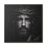 Norvane Jesus Crown of Thorns Canvas Print – Black & White Wall Art Canvas Printify 30″ x 30″ 1.25" Espresso