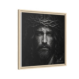 Norvane Jesus Crown of Thorns Canvas Print – Black & White Wall Art Canvas Printify 