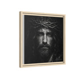 Norvane Jesus Crown of Thorns Canvas Print – Black & White Wall Art Canvas Printify 