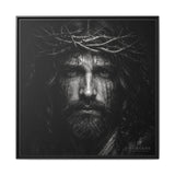 Norvane Jesus Crown of Thorns Canvas Print – Black & White Wall Art Canvas Printify 36″ x 36″ 1.25" Black