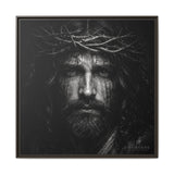 Norvane Jesus Crown of Thorns Canvas Print – Black & White Wall Art Canvas Printify 36″ x 36″ 1.25" Espresso