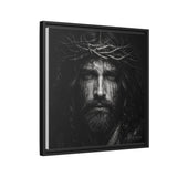 Norvane Jesus Crown of Thorns Canvas Print – Black & White Wall Art Canvas Printify 