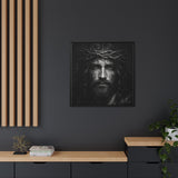 Norvane Jesus Crown of Thorns Canvas Print – Black & White Wall Art Canvas Printify 
