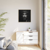 Norvane Jesus Crown of Thorns Canvas Print – Black & White Wall Art Canvas Printify 