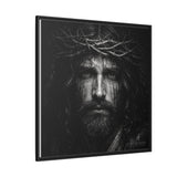 Norvane Jesus Crown of Thorns Canvas Print – Black & White Wall Art Canvas Printify 