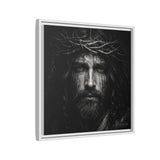 Norvane Jesus Crown of Thorns Canvas Print – Black & White Wall Art Canvas Printify 