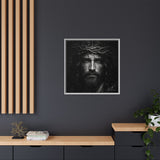 Norvane Jesus Crown of Thorns Canvas Print – Black & White Wall Art Canvas Printify 