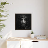 Norvane Jesus Crown of Thorns Canvas Print – Black & White Wall Art Canvas Printify 