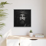 Norvane Jesus Crown of Thorns Canvas Print – Black & White Wall Art Canvas Printify 
