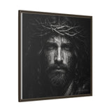 Norvane Jesus Crown of Thorns Canvas Print – Black & White Wall Art Canvas Printify 