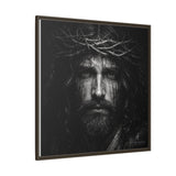 Norvane Jesus Crown of Thorns Canvas Print – Black & White Wall Art Canvas Printify 