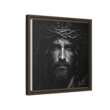Norvane Jesus Crown of Thorns Canvas Print – Black & White Wall Art Canvas Printify 