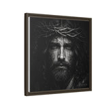 Norvane Jesus Crown of Thorns Canvas Print – Black & White Wall Art Canvas Printify 
