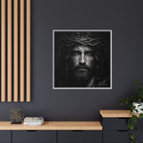 Norvane Jesus Crown of Thorns Canvas Print – Black & White Wall Art Canvas Printify 