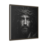 Norvane Jesus Crown of Thorns Canvas Print – Black & White Wall Art Canvas Printify 