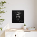 Norvane Jesus Crown of Thorns Canvas Print – Black & White Wall Art Canvas Printify 