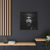 Norvane Jesus Crown of Thorns Canvas Print – Black & White Wall Art Canvas Printify 