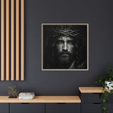 Norvane Jesus Crown of Thorns Canvas Print – Black & White Wall Art Canvas Printify 