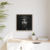 Norvane Jesus Crown of Thorns Canvas Print – Black & White Wall Art Canvas Printify 