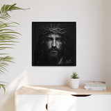 Norvane Jesus Crown of Thorns Canvas Print – Black & White Wall Art Canvas Printify 