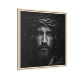 Norvane Jesus Crown of Thorns Canvas Print – Black & White Wall Art Canvas Printify 