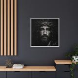 Norvane Jesus Crown of Thorns Canvas Print – Black & White Wall Art Canvas Printify 