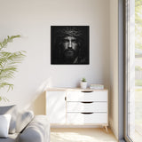 Norvane Jesus Crown of Thorns Canvas Print – Black & White Wall Art Canvas Printify 